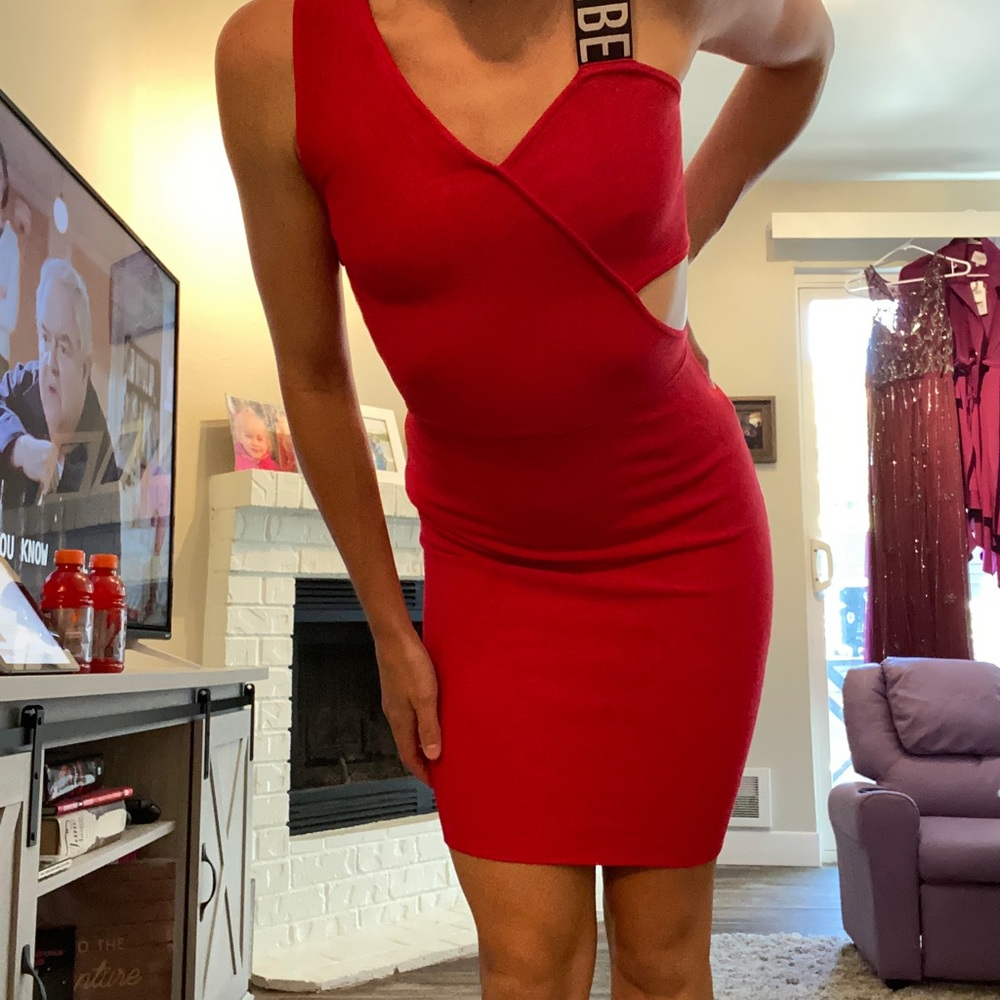 Red Bebe dress, worn once